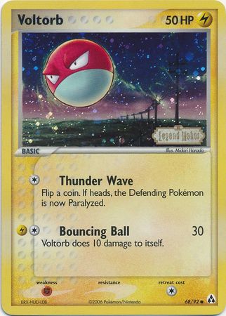 Voltorb (68/92) (Stamped) [EX: Legend Maker] | Gam3 Escape