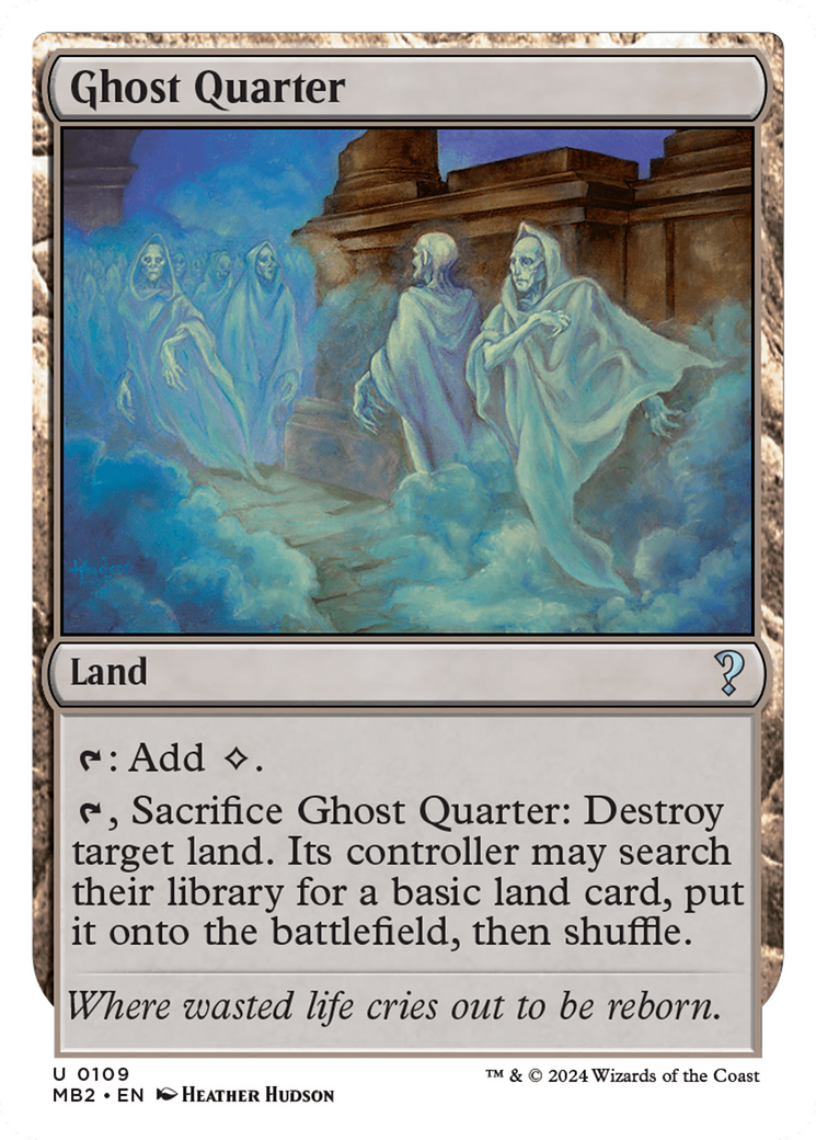 Ghost Quarter (White Border) [Mystery Booster 2] | Gam3 Escape