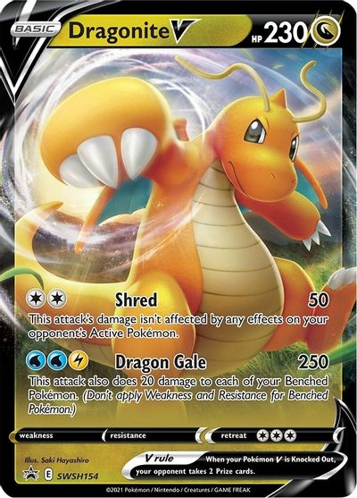 Dragonite V (SWSH154) [Sword & Shield: Black Star Promos] | Gam3 Escape