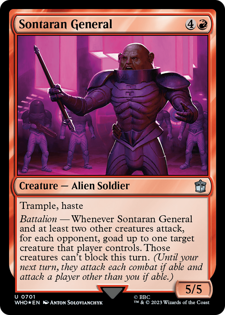 Sontaran General (Surge Foil) [Doctor Who] | Gam3 Escape