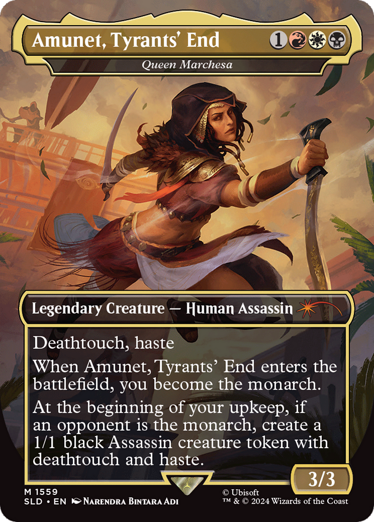 Amunet, Tyrants' End - Queen Marchesa (Rainbow Foil) [Secret Lair Drop Series] | Gam3 Escape