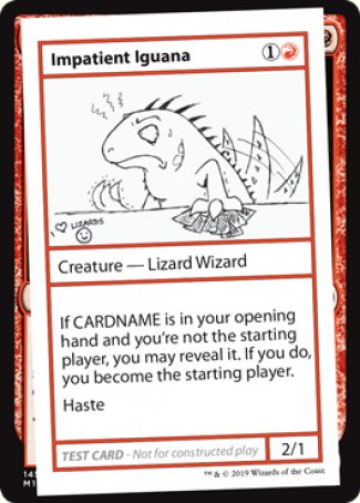 Impatient Iguana (2021 Edition) [Mystery Booster Playtest Cards] | Gam3 Escape