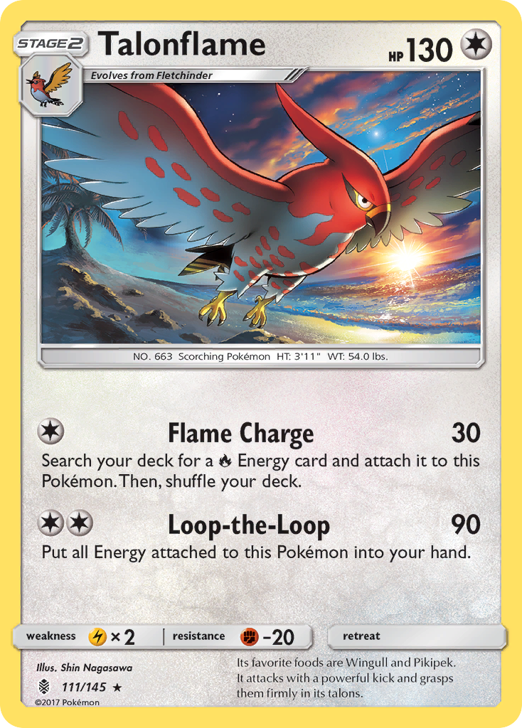 Talonflame (111/145) [Sun & Moon: Guardians Rising] | Gam3 Escape