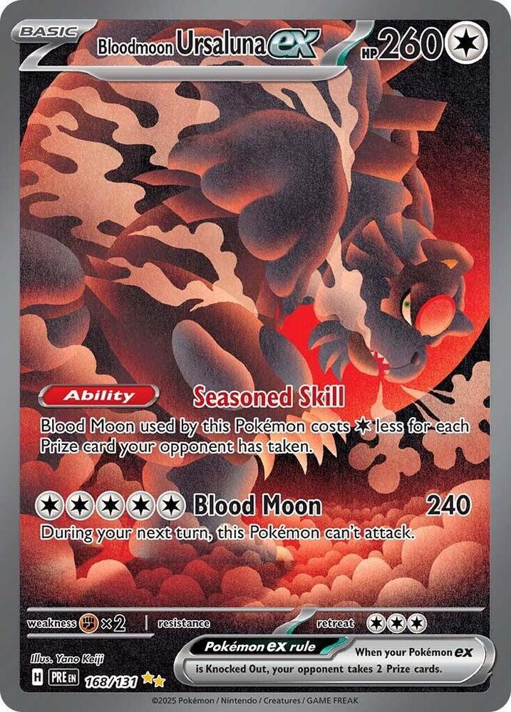 Bloodmoon Ursaluna ex (168/131) [Scarlet & Violet: Prismatic Evolutions] | Gam3 Escape