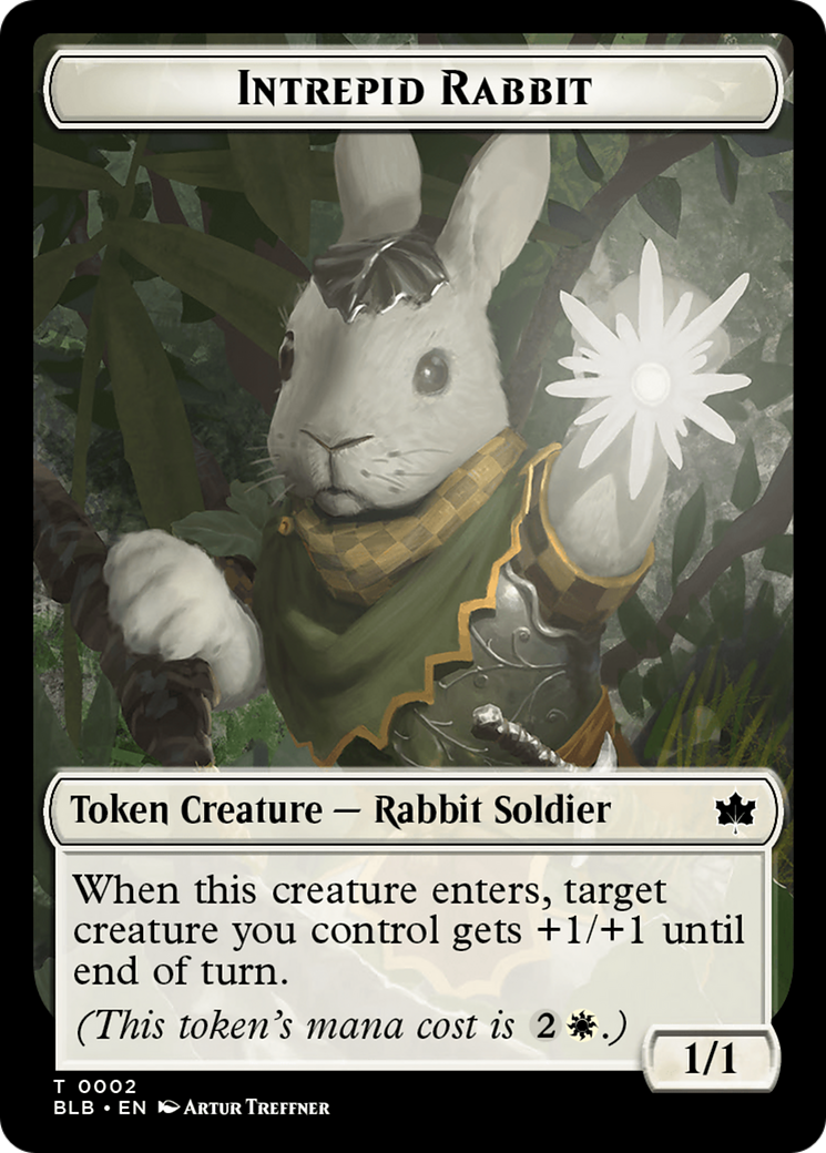 Intrepid Rabbit Token [Bloomburrow Tokens] | Gam3 Escape