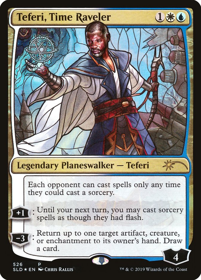 Teferi, Time Raveler (Stained Glass) [Secret Lair Drop Promos] | Gam3 Escape