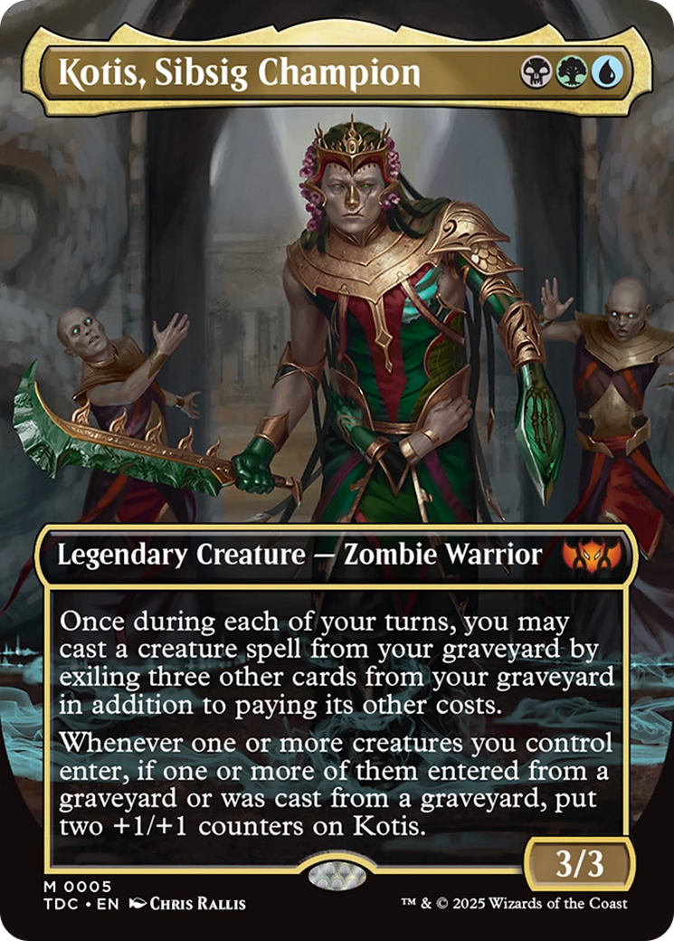 Kotis, Sibsig Champion (Borderless) [Tarkir: Dragonstorm Commander] | Gam3 Escape