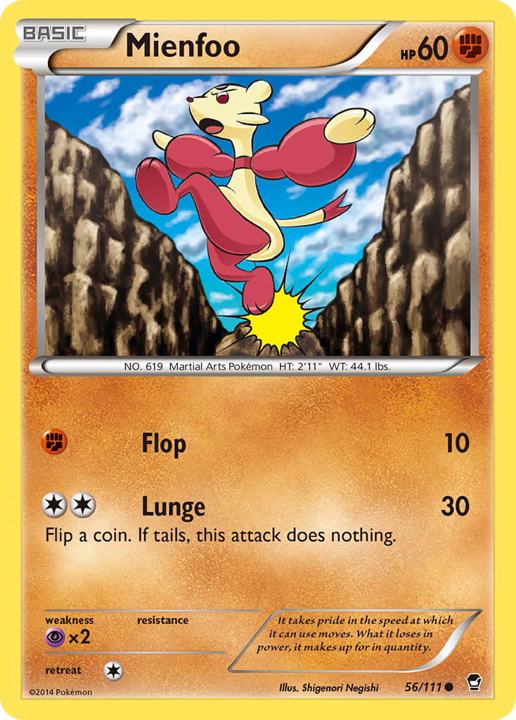 Mienfoo (56/111) [XY: Furious Fists] | Gam3 Escape