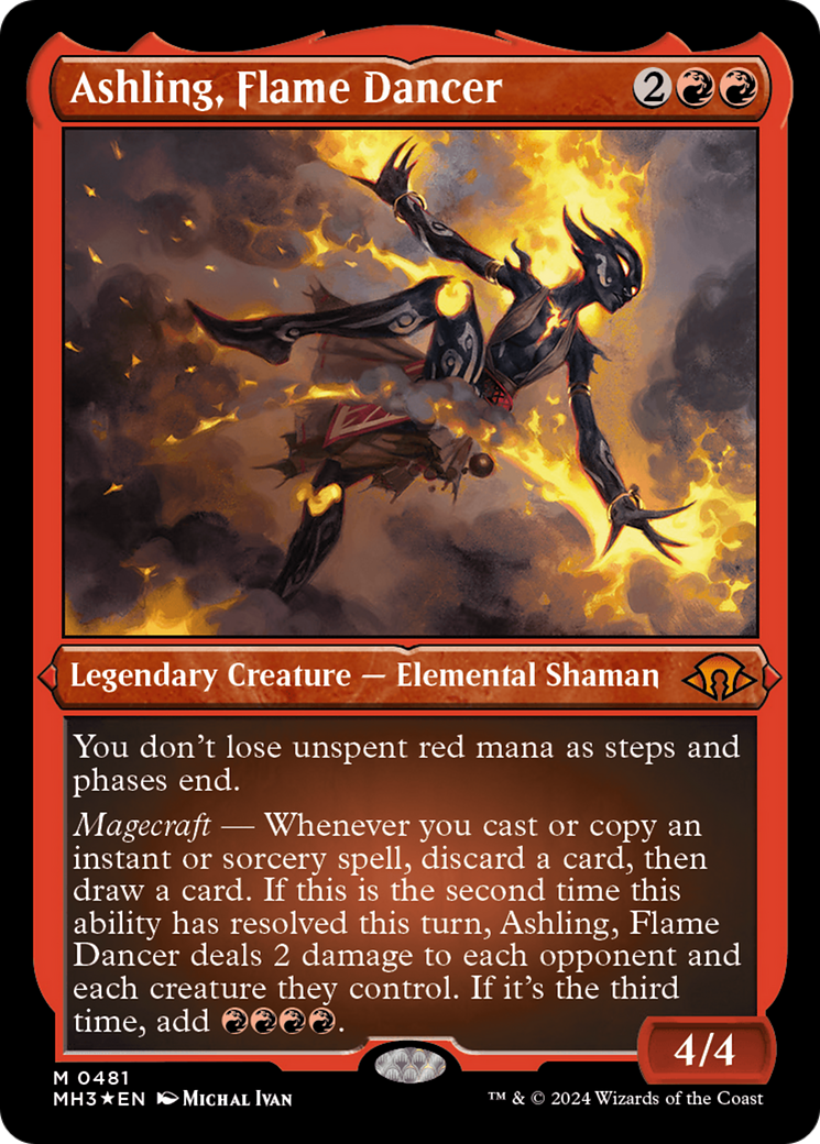 Ashling, Flame Dancer (Foil Etched) [Modern Horizons 3] | Gam3 Escape