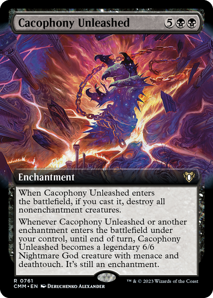 Cacophony Unleashed (Extended Art) [Commander Masters] | Gam3 Escape