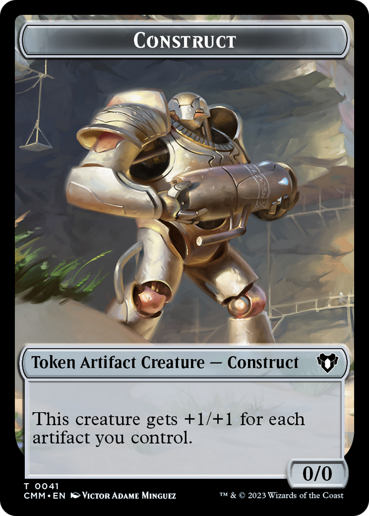 City's Blessing // Construct (41) Double-Sided Token [Commander Masters Tokens] | Gam3 Escape