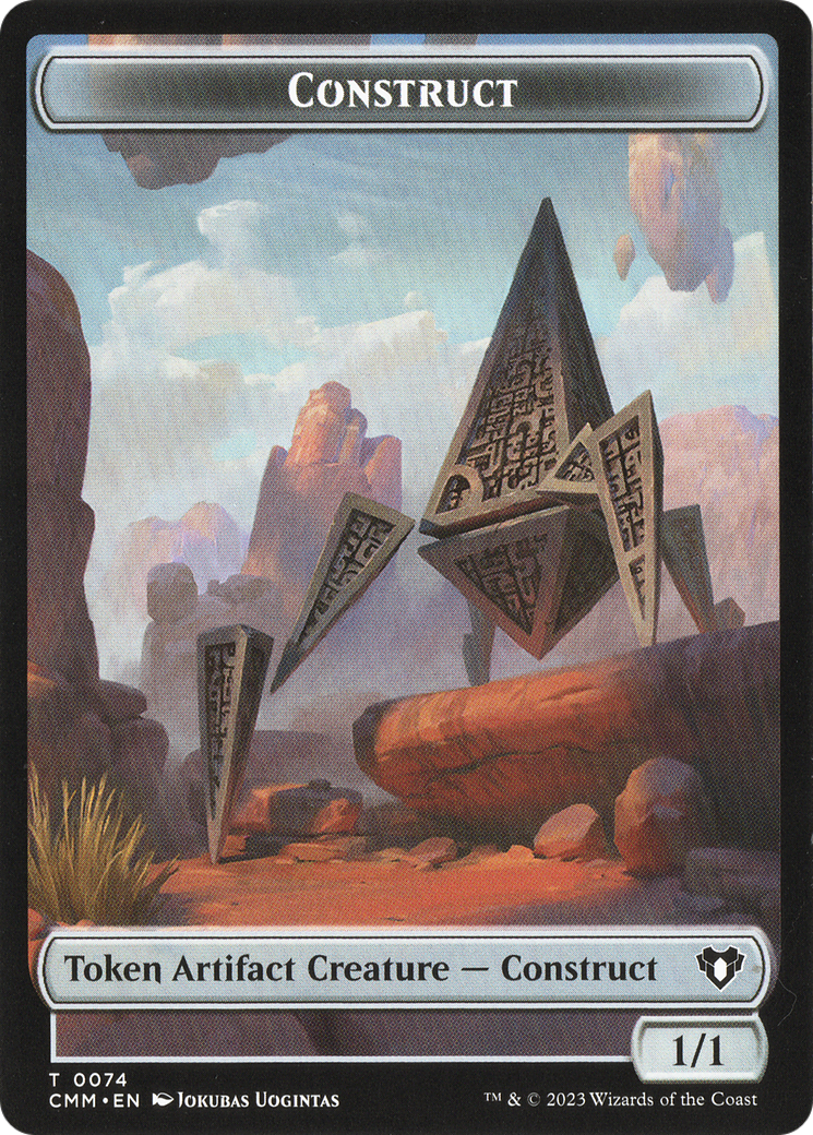 Thopter // Construct (0074) Double-Sided Token [Commander Masters Tokens] | Gam3 Escape