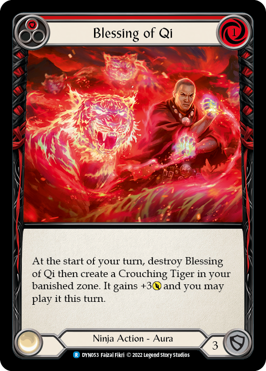 Blessing of Qi (Red) [DYN053] (Dynasty)  Rainbow Foil | Gam3 Escape