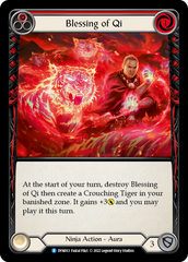 Blessing of Qi (Red) [DYN053] (Dynasty)  Rainbow Foil | Gam3 Escape