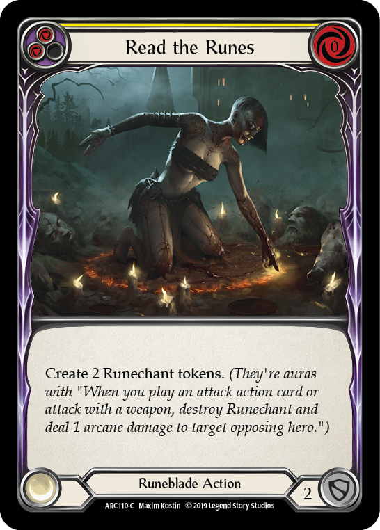 Read the Runes (Yellow) [ARC110-C] (Arcane Rising)  1st Edition Normal | Gam3 Escape