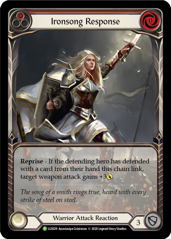 Ironsong Response (Red) [LGS029] (Promo)  Rainbow Foil | Gam3 Escape