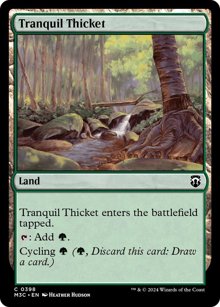 Tranquil Thicket (Ripple Foil) [Modern Horizons 3 Commander] | Gam3 Escape