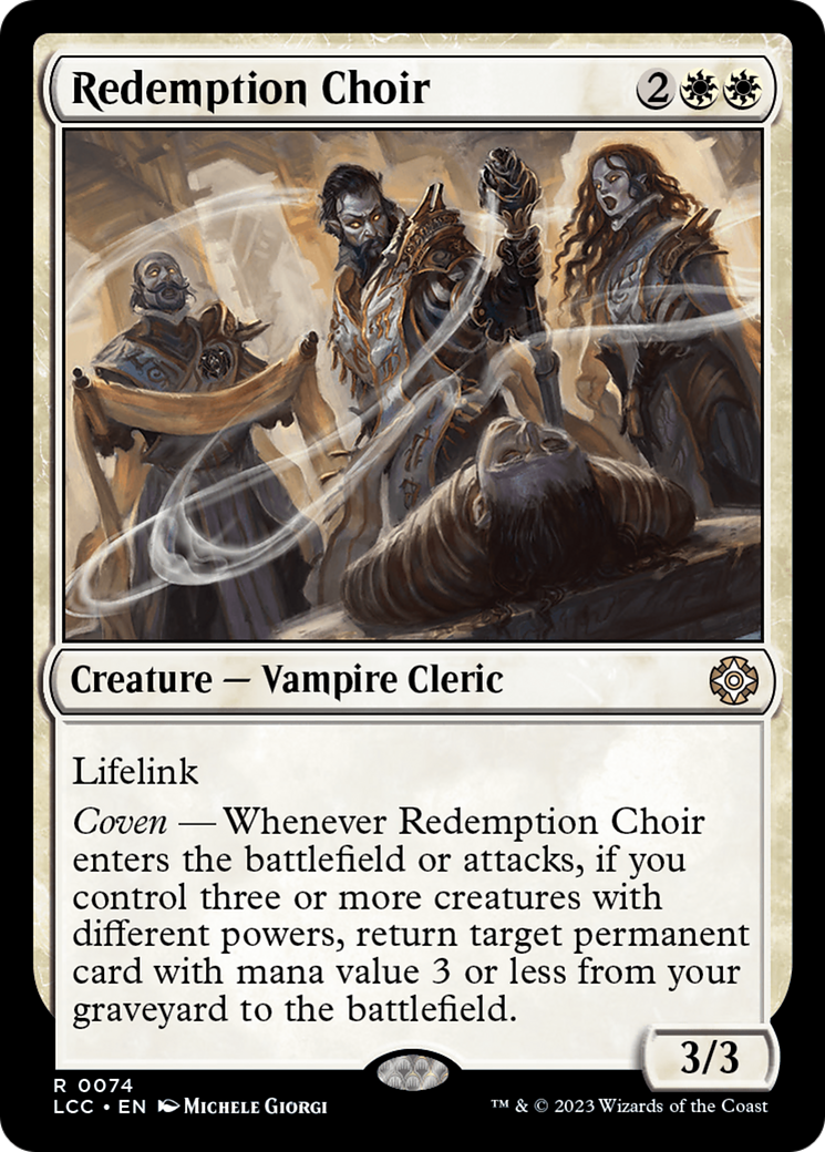 Redemption Choir [The Lost Caverns of Ixalan Commander] | Gam3 Escape