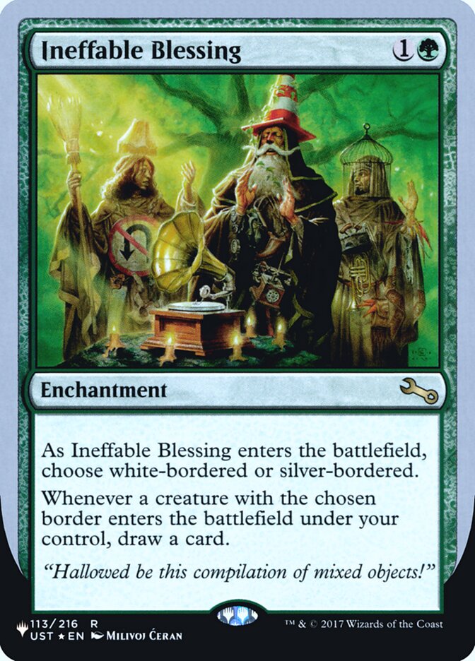 Ineffable Blessing (Bordered) (Unfinity Foil Edition) [The List] | Gam3 Escape