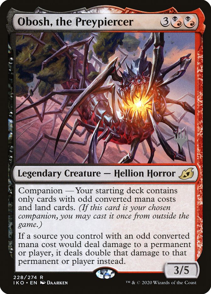 Obosh, the Preypiercer (Promo Pack) [Ikoria: Lair of Behemoths Promos] | Gam3 Escape
