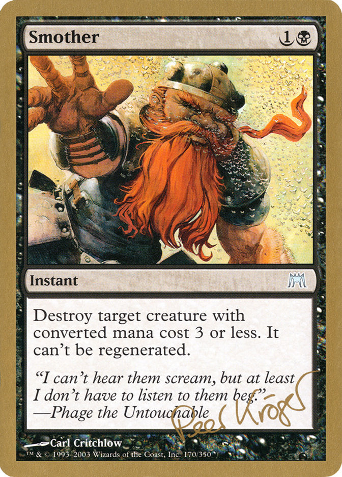Smother (Peer Kroger) [World Championship Decks 2003] | Gam3 Escape