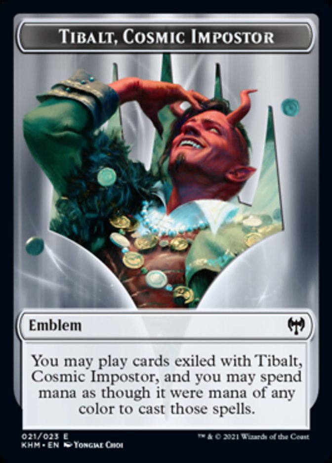 Tibalt, Cosmic Impostor Emblem [Kaldheim Tokens] | Gam3 Escape