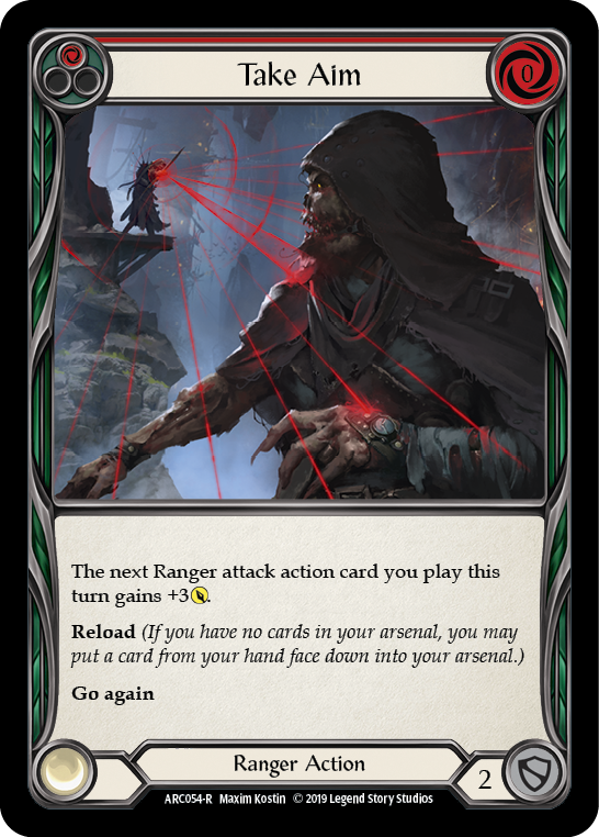 Take Aim (Red) [ARC054-R] (Arcane Rising)  1st Edition Normal | Gam3 Escape