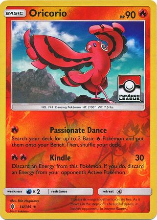 Oricorio (14/145) (League Promo) [Sun & Moon: Guardians Rising] | Gam3 Escape