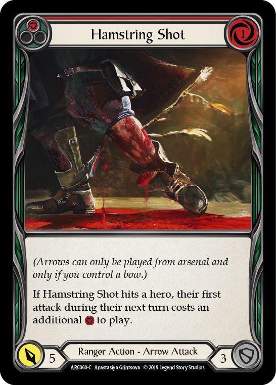 Hamstring Shot (Red) [ARC060-C] (Arcane Rising)  1st Edition Normal | Gam3 Escape