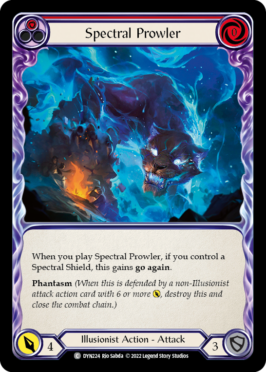 Spectral Prowler (Red) [DYN224] (Dynasty)  Rainbow Foil | Gam3 Escape