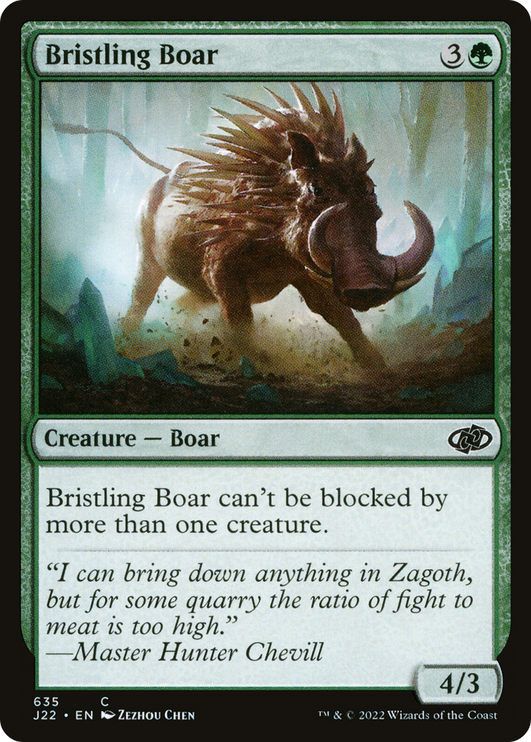 Bristling Boar [Jumpstart 2022] | Gam3 Escape