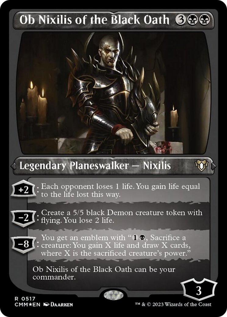 Ob Nixilis of the Black Oath (Foil Etched) [Commander Masters] | Gam3 Escape