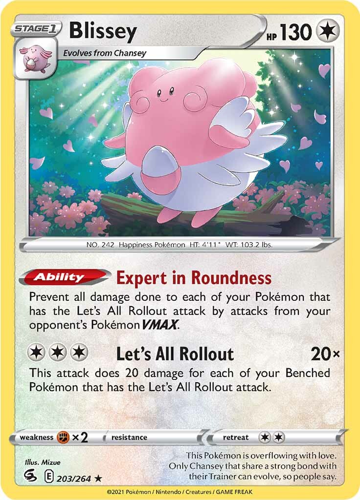 Blissey (203/264) [Sword & Shield: Fusion Strike] | Gam3 Escape