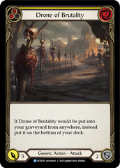 Drone of Brutality (Yellow) [U-WTR165] (Welcome to Rathe Unlimited)  Unlimited Rainbow Foil | Gam3 Escape