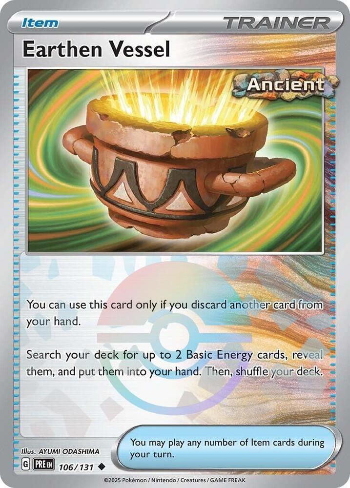 Earthen Vessel (106/131) (Poke Ball Pattern) [Scarlet & Violet: Prismatic Evolutions] | Gam3 Escape