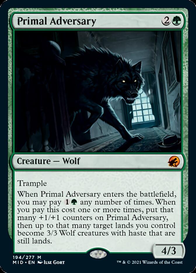 Primal Adversary [Innistrad: Midnight Hunt] | Gam3 Escape