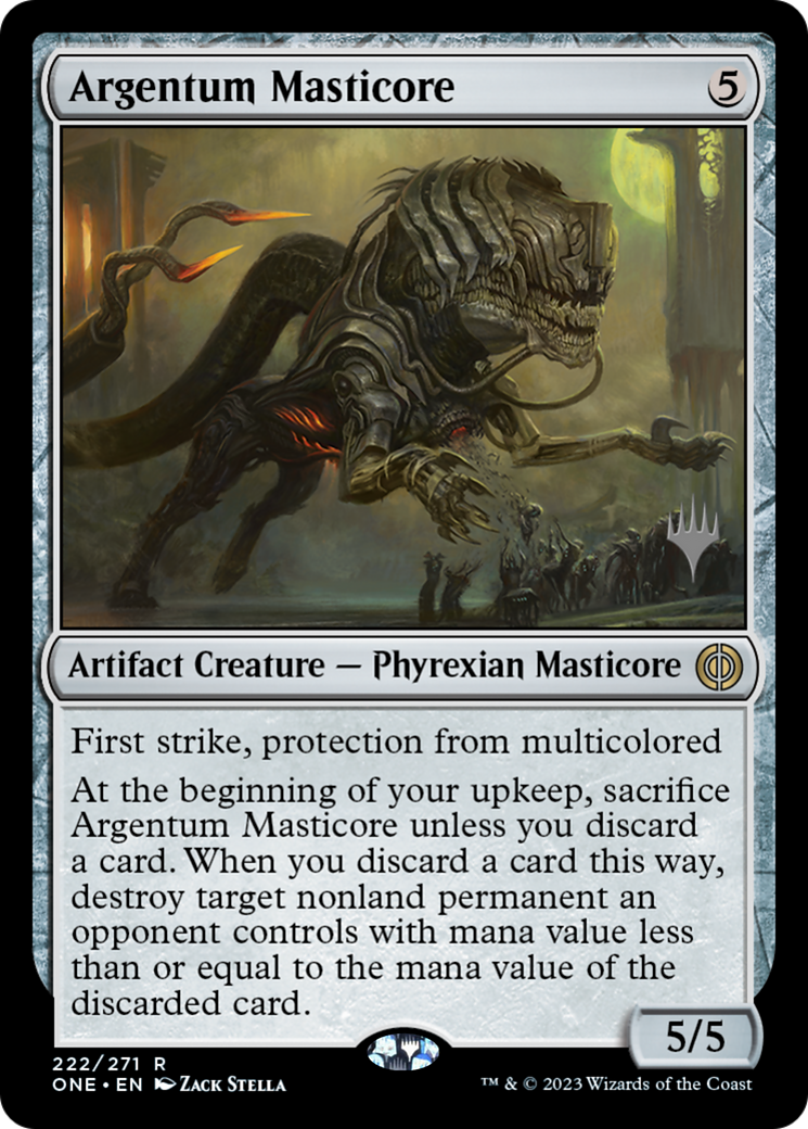 Argentum Masticore (Promo Pack) [Phyrexia: All Will Be One Promos] | Gam3 Escape