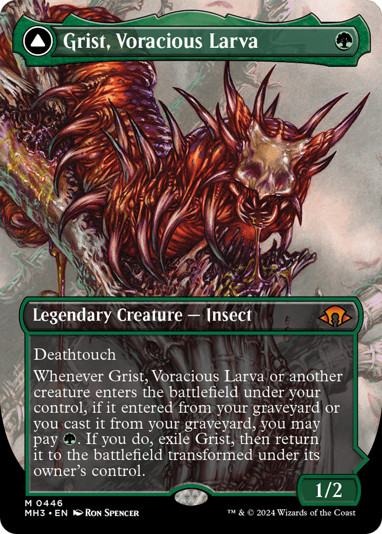 Grist, Voracious Larva // Grist, the Plague Swarm (Borderless) [Modern Horizons 3] | Gam3 Escape