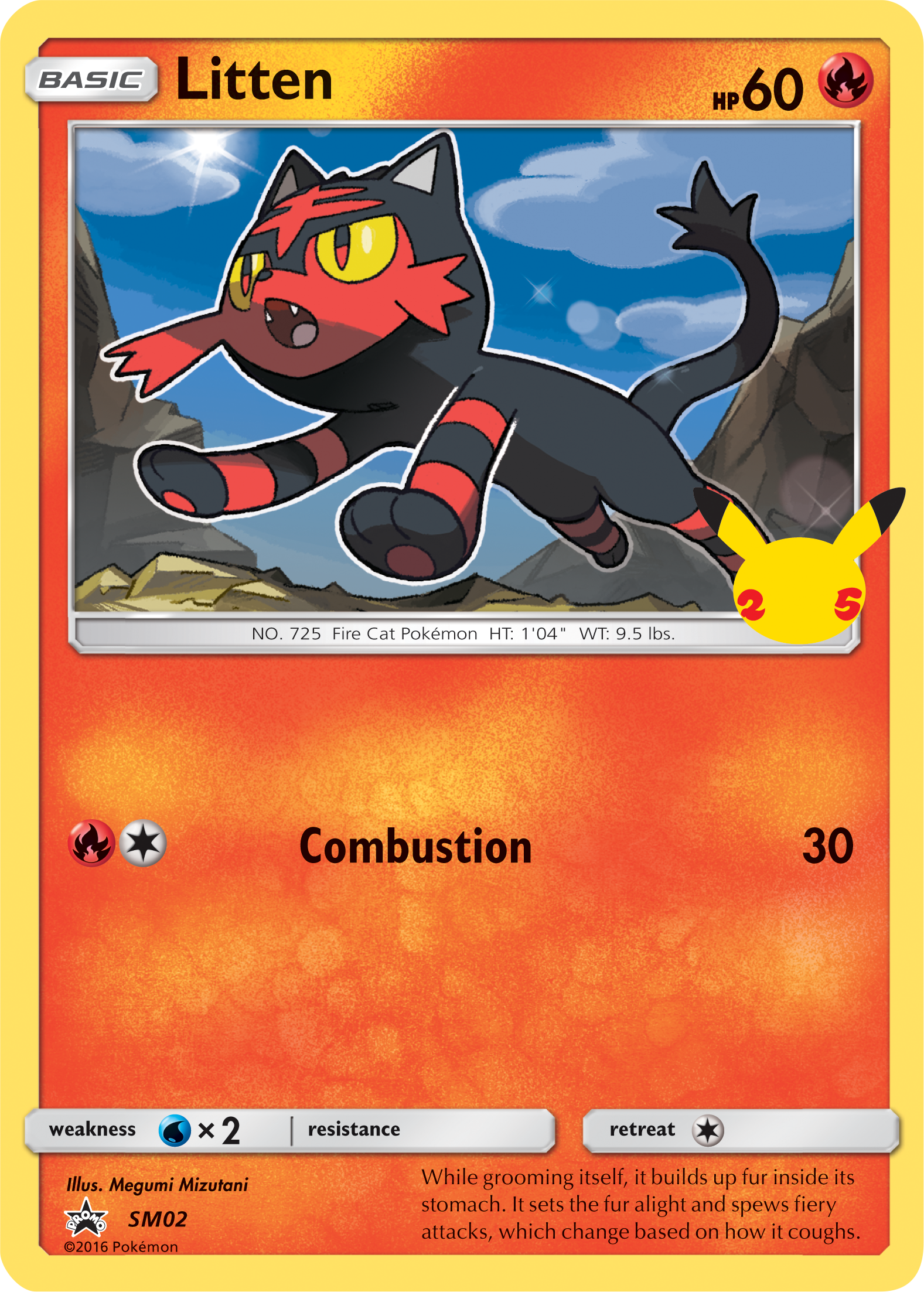 Litten (SM02) (Jumbo Card) [First Partner Pack] | Gam3 Escape