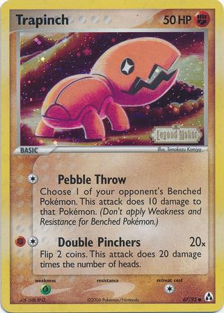 Trapinch (67/92) (Stamped) [EX: Legend Maker] | Gam3 Escape