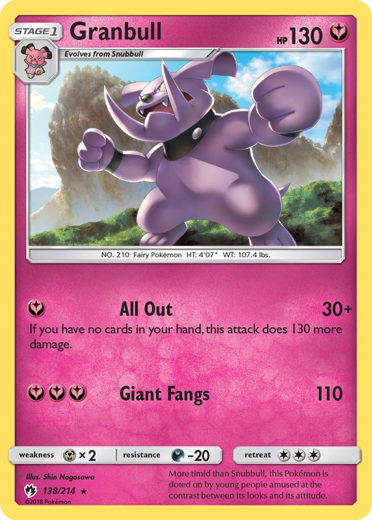 Granbull (138/214) [Sun & Moon: Lost Thunder] | Gam3 Escape