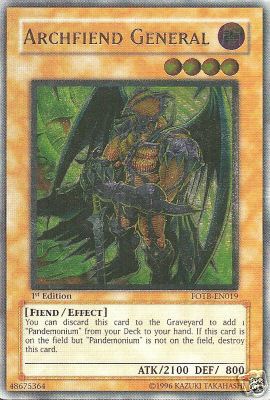 Archfiend General [FOTB-EN019] Ultimate Rare | Gam3 Escape