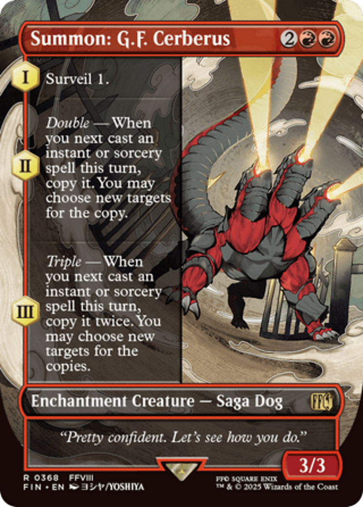 Summon: G.F. Cerberus (Borderless) [FINAL FANTASY] | Gam3 Escape