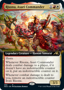 Risona, Asari Commander (Extended Art) [Kamigawa: Neon Dynasty] | Gam3 Escape