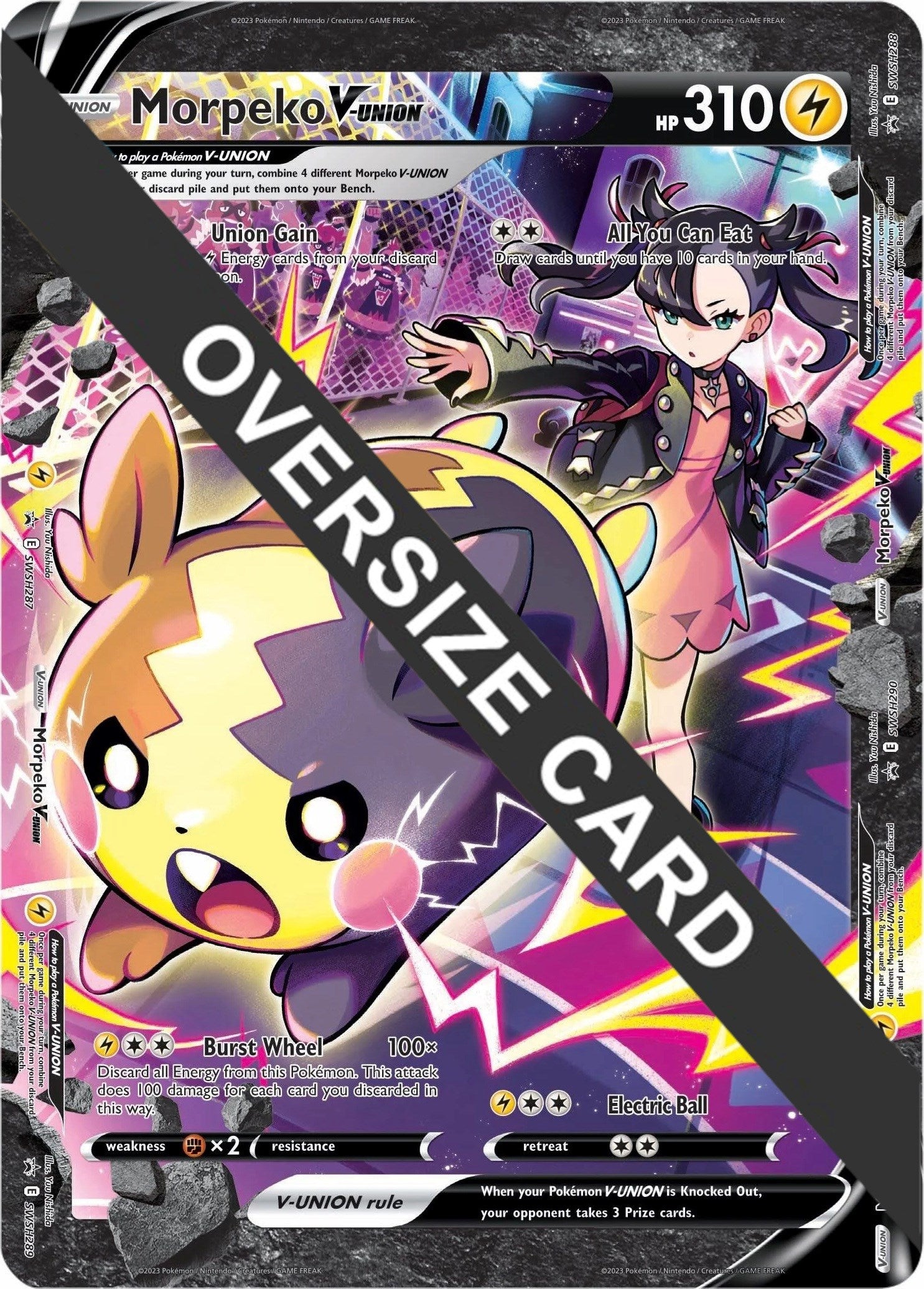 Morpeko V-UNION (SWSH287-290) (Jumbo Card) [Sword & Shield: Black Star Promos] | Gam3 Escape