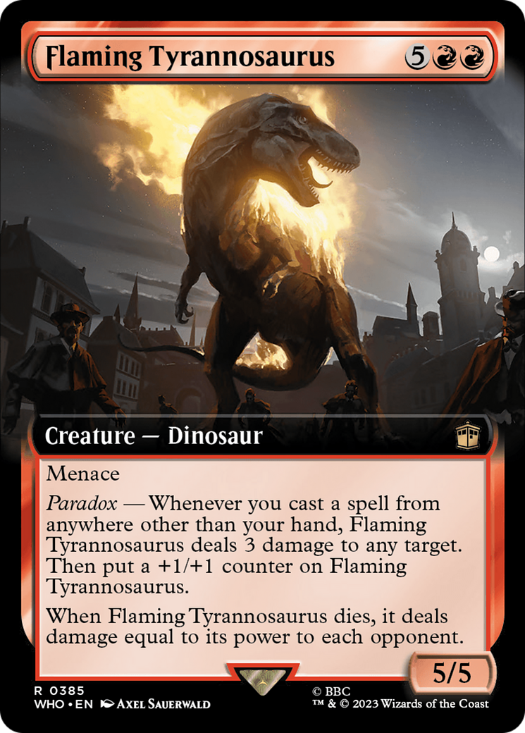 Flaming Tyrannosaurus (Extended Art) [Doctor Who] | Gam3 Escape