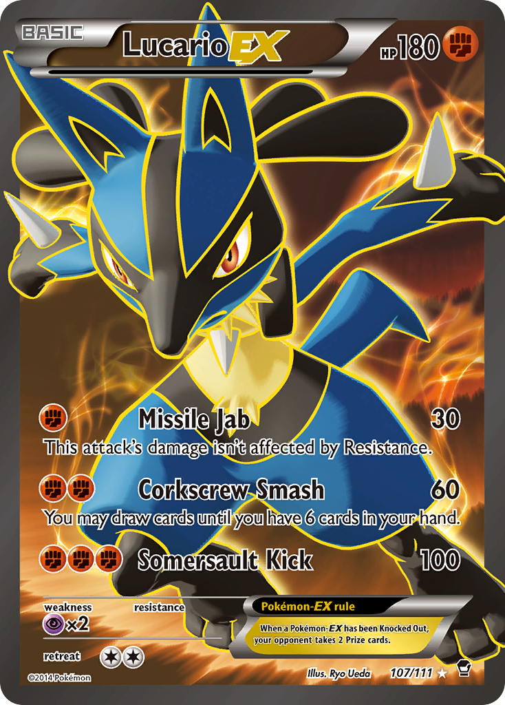 Lucario EX (107/111) [XY: Furious Fists] | Gam3 Escape