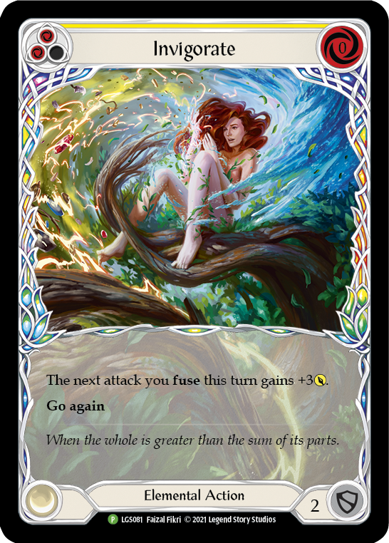 Invigorate (Yellow) [LGS081] (Promo)  Rainbow Foil | Gam3 Escape