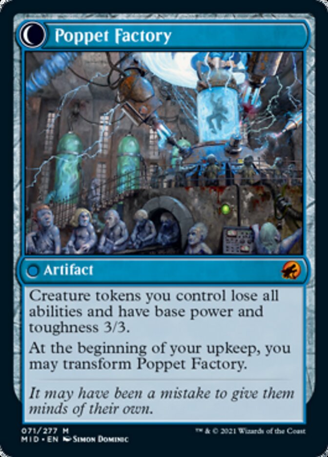 Poppet Stitcher // Poppet Factory [Innistrad: Midnight Hunt] | Gam3 Escape