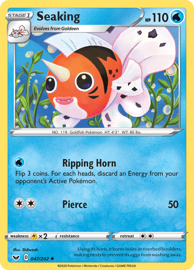Seaking (047/202) [Sword & Shield: Base Set] | Gam3 Escape